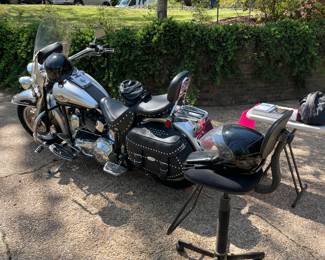 2003 Harley Davidson 100th Anniversary Edition; Extra Chrome; Leather Travel Bags; Soft Tail; 25,000 miles; Very Good Condition; (fuel injection)
