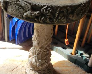 Cement Bird Bath