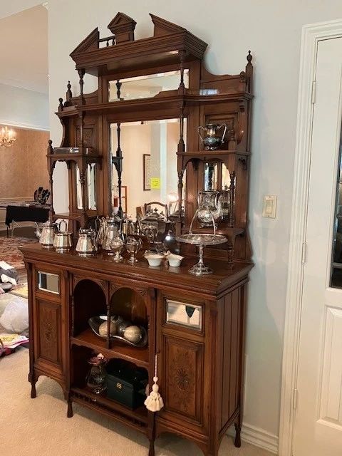 Antique mirrored sideboard