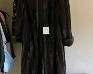 Full length mink coat