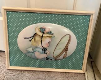 Hand-painted china painting.