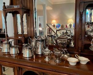 Silverplate antique coffee/tea service
