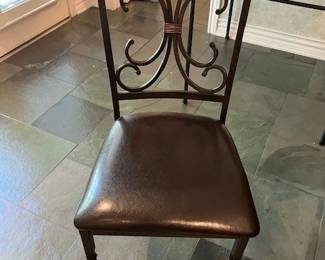 Metal side chairs