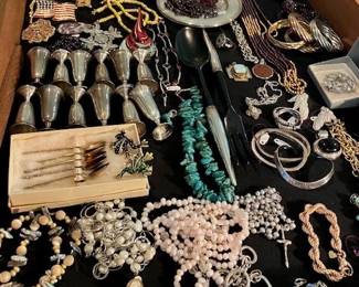 Misc. sterling jewelry and more