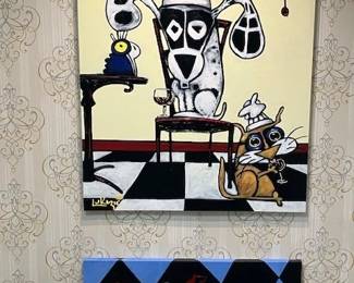 Diego LuKezic's Tango Dog and Downtown Cat, Arnie Bird.