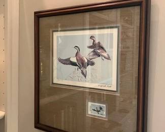 Print with commemorative stamp from artwork.