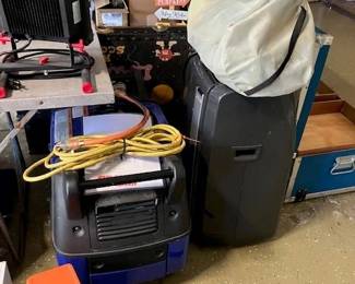 Full garage with tools