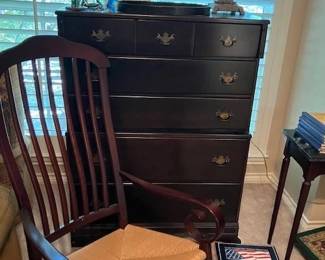 Rocker and chest of drawers