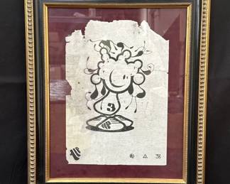 Framed screen print on paper The London Police