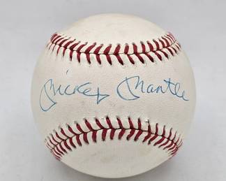 Authenticated Mickey Mantle signed baseball