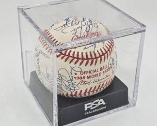 1988 LA Dodgers team-signed baseball authenticated