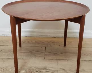 2 piece Hans Olsen for Viskadalens Mobelindustri mid century modern side table
