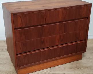Mid century modern Norwegian 4-drawer dresser
