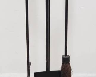 Mid century Howard Miller-style fireplace tool set