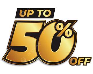 up to 50 off image