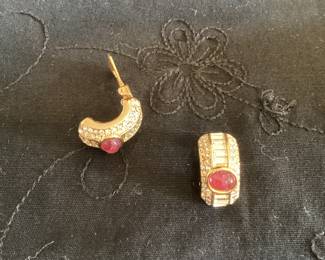 Vintage Christian Dior clip on earrings