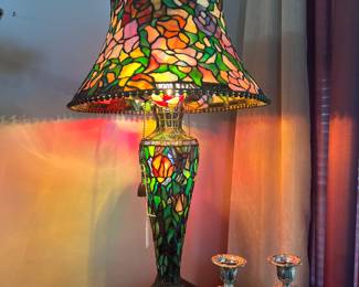 Stain glass lamp $395