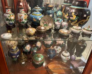 Huge collection of Cloisonné