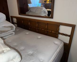 American by Martinsville, MCM, full-sizeheadboard, footboard and rails $300