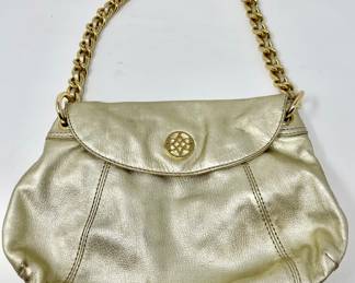 Antonio Melani Gold Pebble Shoulder Bag