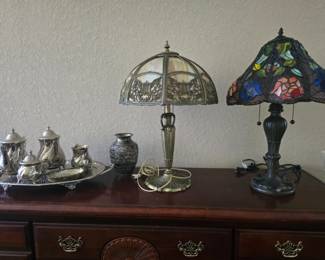 Lamps & Tea Service Set
