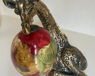 Metal Giraffe Sculpture with hanging Hand Painted Ostrich Egg
By Appointment Only
Call or Text
Jason (832) 443-5751
Sandy (281) 450-7991