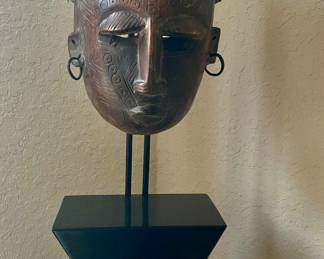 Chokwe mask from the Chokwe people of Angola and the Democratic Republic of Congo on Pedestal
By Appointment Only
Call or Text
Jason (832) 443-5751
Sandy (281) 450-7991