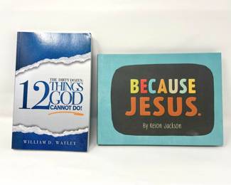 • Because Jesus Hardback Book
• The Dirty Dozen 12 Things God Cannot Do! Paperback Book
By Appointment Only
Call or Text
Jason (832) 443-5751
Sandy (281) 450-7991