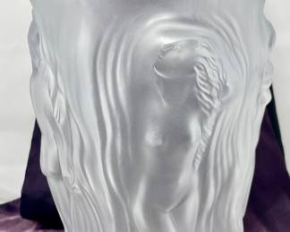 Large Vintage Lalique Vase - Signed
Late 1970’s
Measures:
13” Tall
6” Wide at the Mouth
8” Wide