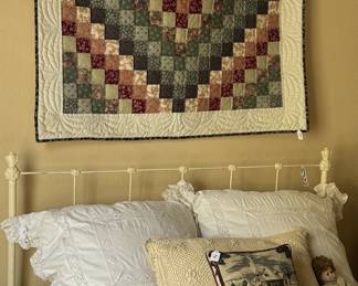 Quilt and iron full size bed