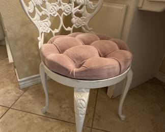 Garden/boudoir iron chair
