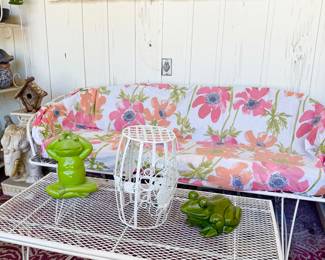 Vintage Original Homecrest patio couch and matching tables