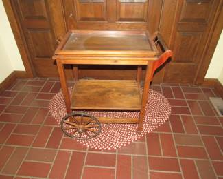Fun tea cart with removable tray top