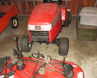 Massey Ferguson lawn tractor with cutting deck. Owners put a new battery and fuel pump in it however, it will not stay running.