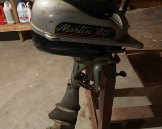Vintage Martin 40 outboard motor