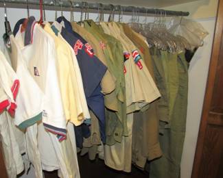 Boy scout uniforms, shirts and t-shirts