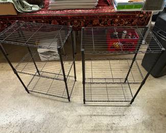 Metal shelving