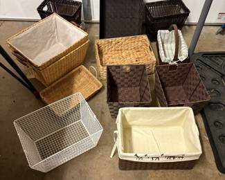 assorted baskets