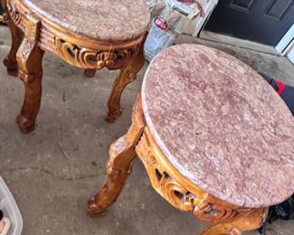 Twin Marble tables. Best offer.