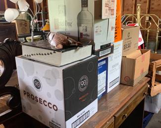 Boxes and boxes of books