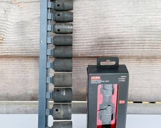 44 Craftsman10pcImpactSocketSetInchIconImpactJointAdapterSet