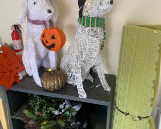 Vintage dog lawn decor