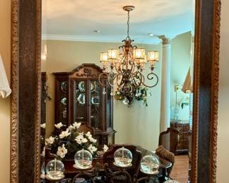 Black and Gold Wall Mirror