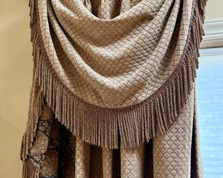 Pinch Pleated Curtain Panels with Swags