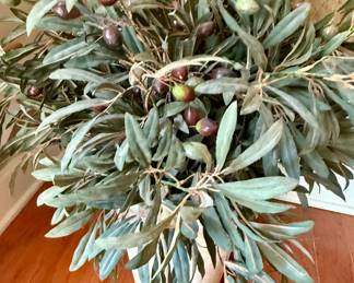 Artificial Olive Branches in Vase