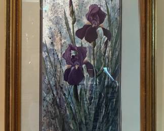 "Miss Mamie's Irises" - Artwork 389/1500 - Framed and Matted - Jim Gray