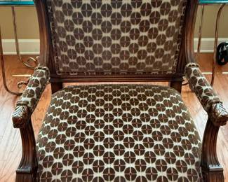 Wood and Upholstered Armchair - Alexander and Mary by John Richard
