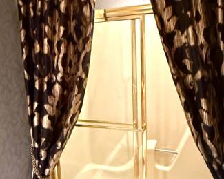 Black and Gold Shower Curtains