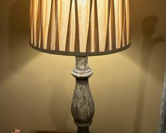 Table Lamp with Pleated Shade