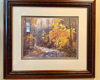 Autumn Landscape Artwork - Framed and Matted - Jim Gray